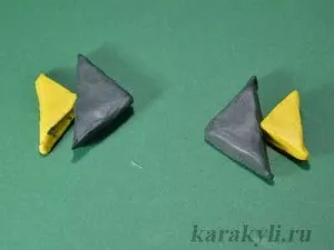 Рибки - ліплення з пластиліну, каракулі (ліплення) Рибки - ліплення з пластиліну, каракулі