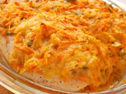 Рецепт запеченої курячої грудки з сиром і морквою (грудка) Рецепт запеченої курячої грудки з сиром і морквою