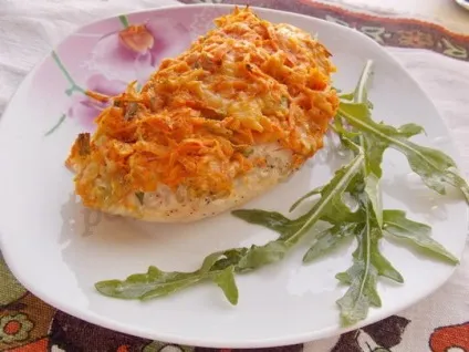 Рецепт запеченої курячої грудки з сиром і морквою (курячої) Рецепт запеченої курячої грудки з сиром і морквою