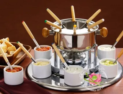 Рецепти приготування фондю сирне, м'ясне, шоколадне