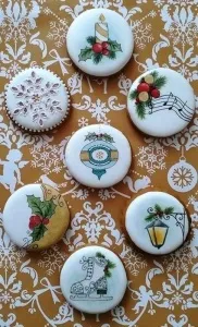 Розпис печива глазур'ю, artотека їжі (печиво ручної роботи) Розпис печива глазур'ю, artотека їжі
