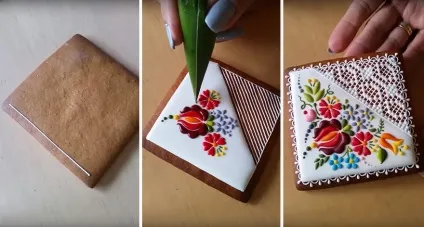 Розпис печива глазур'ю, artотека їжі (глазур'ю) Розпис печива глазур'ю, artотека їжі
