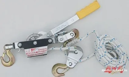 Ручні лебідки, все в ручну