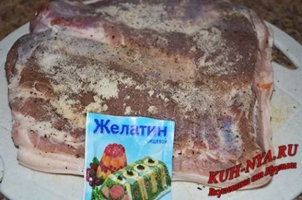 Рулет зі свинячої очеревини (підчеревина, Пашина) - збірник кулінарних рецептів вкусняшки від ірулькі