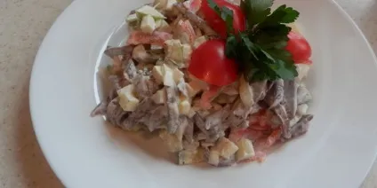Салат з яловичиною - смачні і прості рецепти з фото (смачні) Салат з яловичиною - смачні і прості рецепти з фото