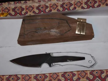 Саморобний ніж з пили по металу (болванку відрізок Больстер) Саморобний ніж з пили по металу