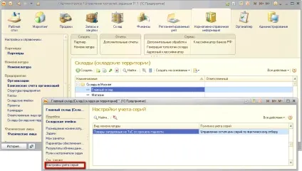 Серії товарів 1с