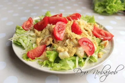 Секрети і тонкощі приготування салату цезар з куркою будинку (салату) Секрети і тонкощі приготування салату цезар з куркою будинку