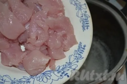 Курячий суп з овочами - рецепт з фото (порізати невеликими шматочками) Курячий суп з овочами - рецепт з фото