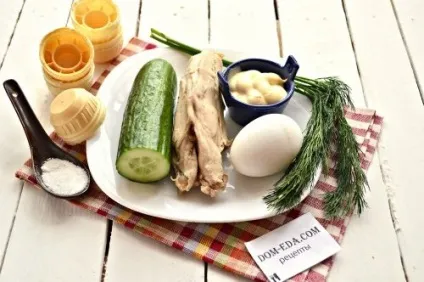 Курячий салат в тарталетках рецепт з фото (курячий) Курячий салат в тарталетках рецепт з фото