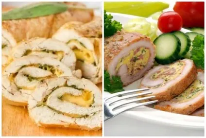 Курячі рулетікі- кращі популярні рецепти рулетів з начинками (курячі) Курячі рулетікі- кращі популярні рецепти рулетів з начинками