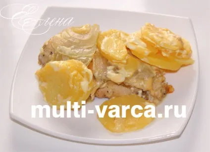 Курка з картоплею під сиром в мультиварці Редмонд (картопля) Курка з картоплею під сиром в мультиварці Редмонд
