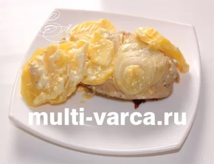 Курка з картоплею під сиром в мультиварці Редмонд (мультиварці) Курка з картоплею під сиром в мультиварці Редмонд