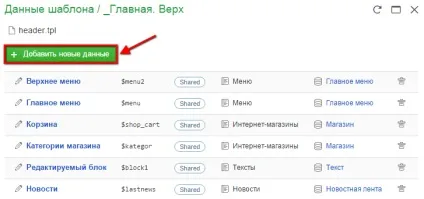 створення меню