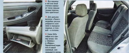 Порівняльний тест заз ланос (шевроле) і схожих автомобілів (шевроле) Порівняльний тест заз ланос (шевроле) і схожих автомобілів