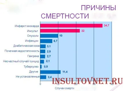 Статистика смертності від інсульту ризик і причини розвитку (районі сонних артерій) Статистика смертності від інсульту ризик і причини розвитку