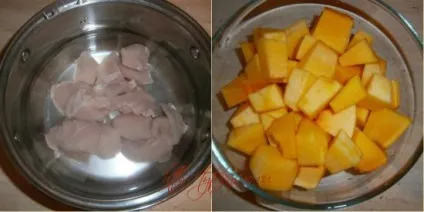 Суп-пюре з гарбуза з куркою (Суп-пюре гарбуза куркою) Суп-пюре з гарбуза з куркою
