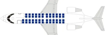 Схема салону і вибір кращих місць bombardier crj-200 (crj-200) Схема салону і вибір кращих місць bombardier crj-200