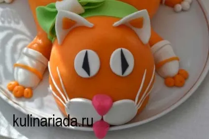 Торт з мастики у вигляді кота кулінаріада (рецепт) Торт з мастики у вигляді кота кулінаріада
