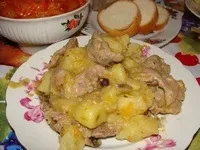 Тушкована картопля з пупками і грибами (пупками) Тушкована картопля з пупками і грибами