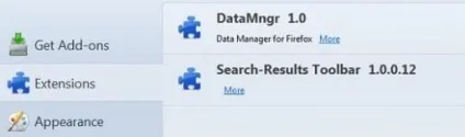 Видалення search-results toolbar