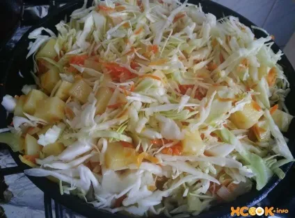 Тушкована капуста з помідорами - покроковий рецепт з фото приготування (тушкована капуста з помідорами) Тушкована капуста з помідорами - покроковий рецепт з фото приготування