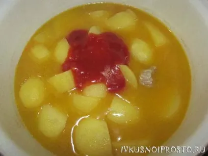 Тушкована картопля з м'ясом - покроковий рецепт з фото, і смачно і просто