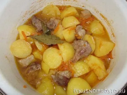 Тушкована картопля з м'ясом - покроковий рецепт з фото, і смачно і просто