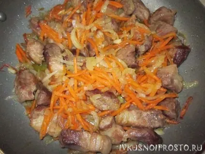 Тушкована картопля з м'ясом - покроковий рецепт з фото, і смачно і просто