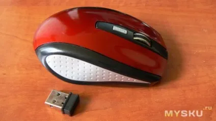 Usb wireless cordless optical mouse mice red
