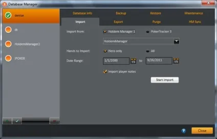 Установка holdem manager 2, настройка користувача і баз даних (вибрати) Установка holdem manager 2, настройка користувача і баз даних