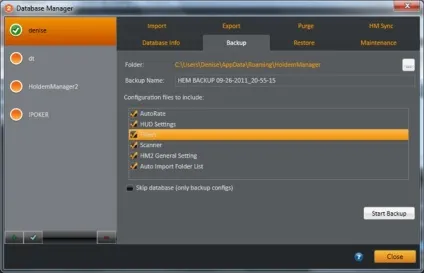 Установка holdem manager 2, настройка користувача і баз даних (-) Установка holdem manager 2, настройка користувача і баз даних