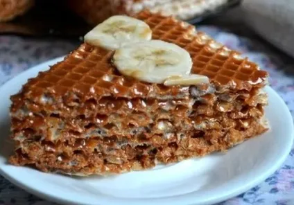 Вафельний торт - простий рецепт з фото (рецепт) Вафельний торт - простий рецепт з фото