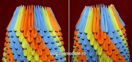 Ваза з модулів орігамі