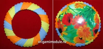 Ваза з модулів орігамі