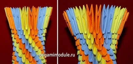 Ваза з модулів орігамі