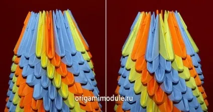 Ваза з модулів орігамі