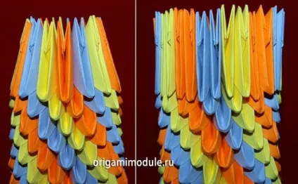 Ваза з модулів орігамі