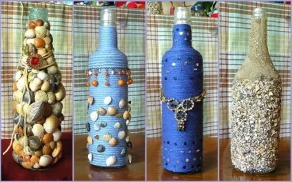 Вази зі скляних пляшок своїми руками (своїми) Вази зі скляних пляшок своїми руками