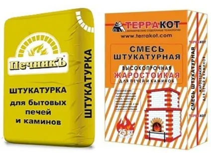 Вибір штукатурки для печей і камінів, самостійне приготування термостійкої суміші, приклади (штукатурки) Вибір штукатурки для печей і камінів, самостійне приготування термостійкої суміші, приклади