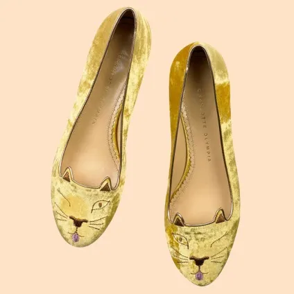 Обери свою кішечку нова колекція балеток kitty від charlotte olympia - журнал про моду hello style