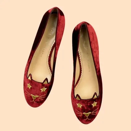 Обери свою кішечку нова колекція балеток kitty від charlotte olympia - журнал про моду hello style