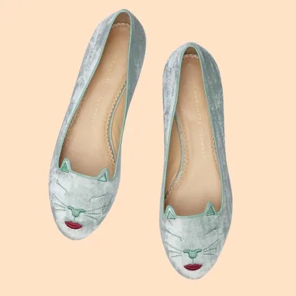 Обери свою кішечку нова колекція балеток kitty від charlotte olympia - журнал про моду hello style