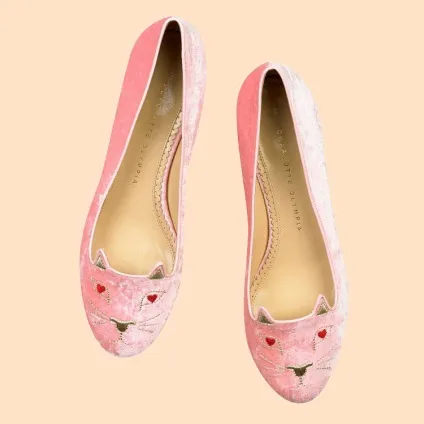 Обери свою кішечку нова колекція балеток kitty від charlotte olympia - журнал про моду hello style