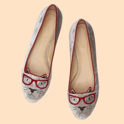 Обери свою кішечку нова колекція балеток kitty від charlotte olympia - журнал про моду hello style