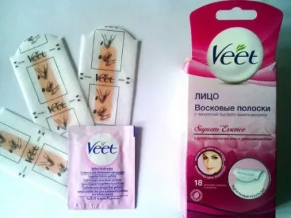 Воскові смужки віт для особи відгуки, продукція бренду veet