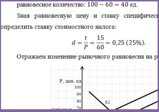 Завдання №305 (розрахунок параметрів ринкової рівноваги) (графіку Рішення завдання) Завдання №305 (розрахунок параметрів ринкової рівноваги)