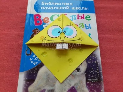Яскрава закладка губка боб з паперу (яскрава) Яскрава закладка губка боб з паперу
