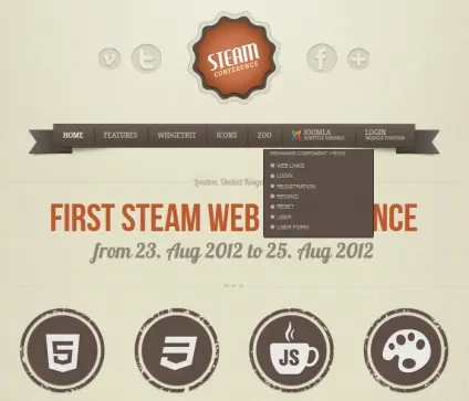 Yoo steam - шаблони joomla 1