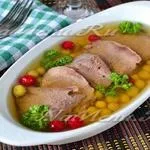 Холодець з курки з желатином, рецепт з фото крок за кроком